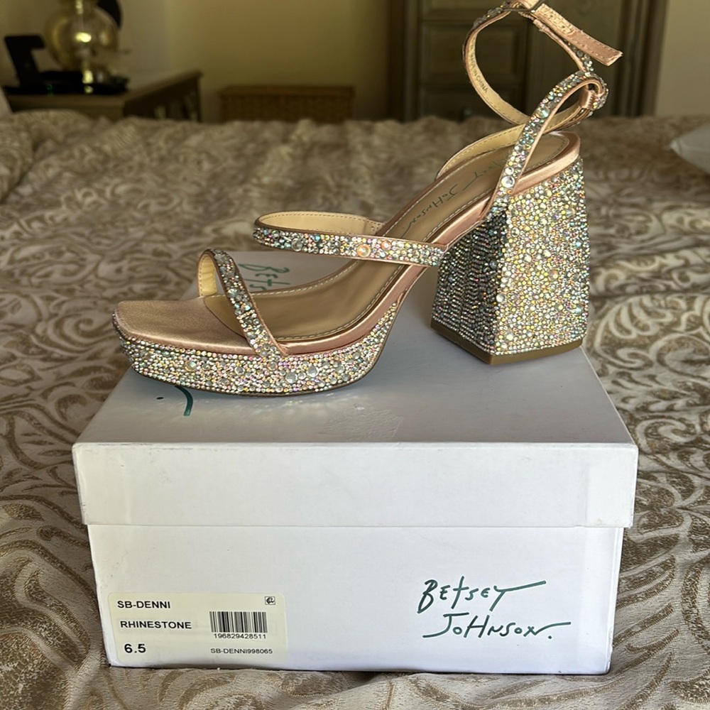 Betsey Johnson rhinestone heels